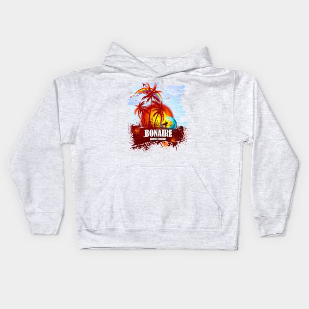 Bonaire Dutch Antilles Kids Hoodie by dejava